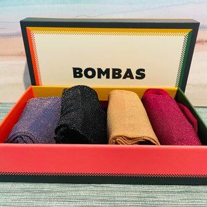 NIB: Bombas Women’s Sheer Sparkle Socks Quarter 4-Pack Gift Box Sheer